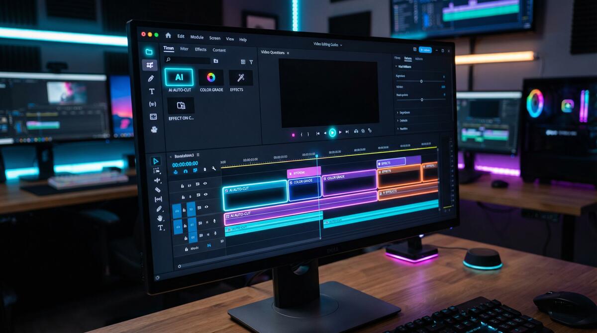 芒果视频 AI视频剪辑工具界面